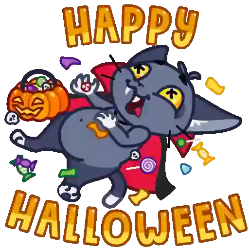🎃 Ąŋimąteɗ Hąlloweeŋ Sticƙers  
