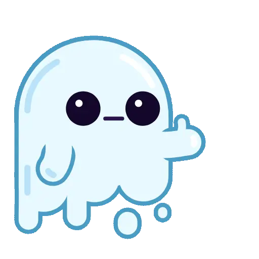 Spooky Halloween cute ghost 
