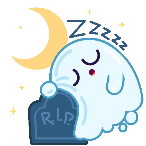 Spooky Halloween cute ghost 
