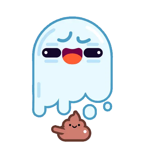 Spooky Halloween cute ghost 
