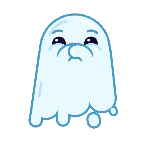 Spooky Halloween cute ghost 

