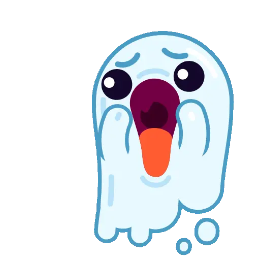 Spooky Halloween cute ghost 
