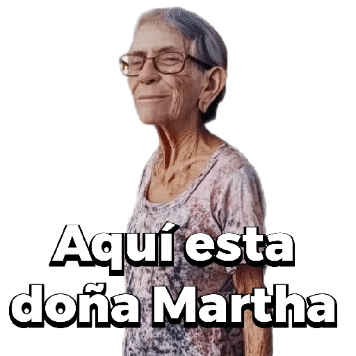 El Rocha y doña Martha 😎 
