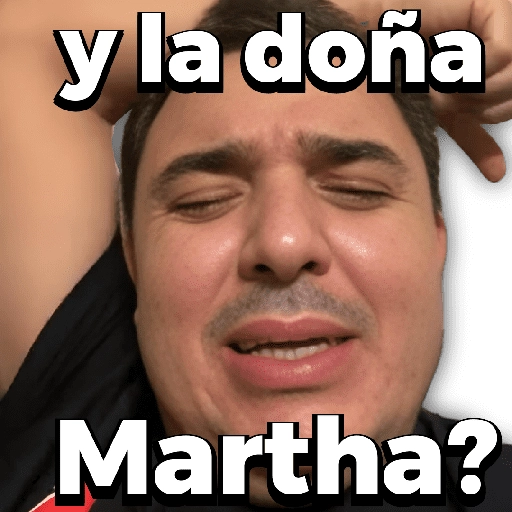 El Rocha y doña Martha 😎 
