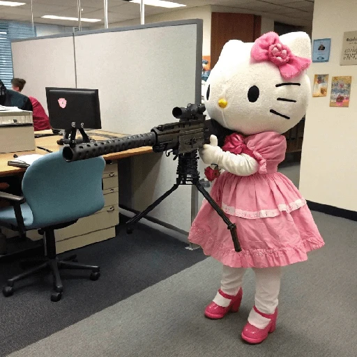 Hello Kitty en la Oficina🐱🔥✨ 
