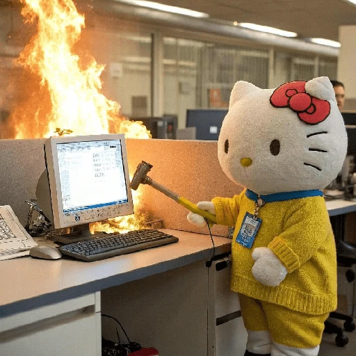 Hello Kitty en la Oficina🐱🔥✨ 
