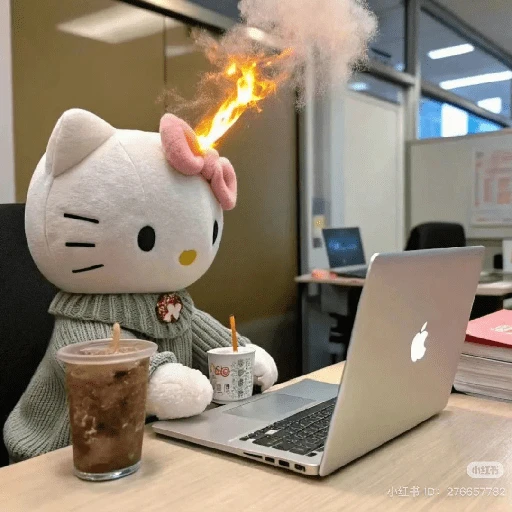 Hello Kitty en la Oficina🐱🔥✨ 
