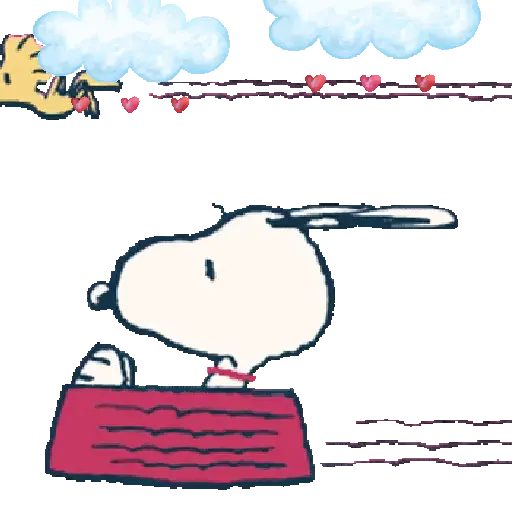 Snoopy amoroso hearts ❤️🦴🐾❤️