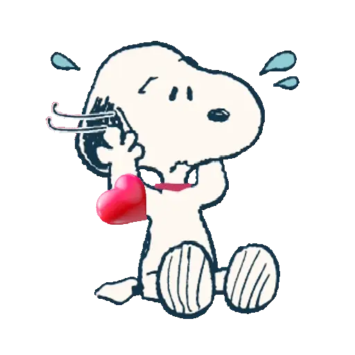 Snoopy amoroso hearts ❤️🦴🐾❤️