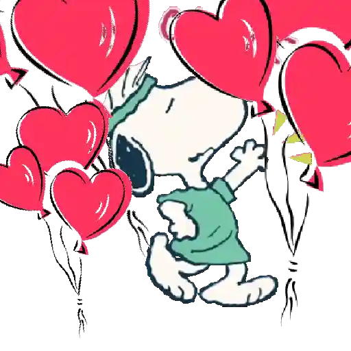 Snoopy amoroso hearts ❤️🦴🐾❤️