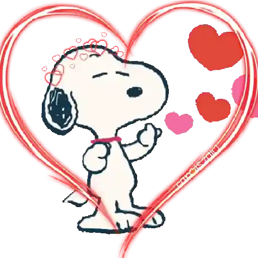 Snoopy amoroso hearts ❤️🦴🐾❤️