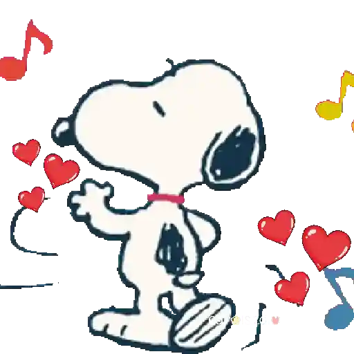 Snoopy amoroso hearts ❤️🦴🐾❤️