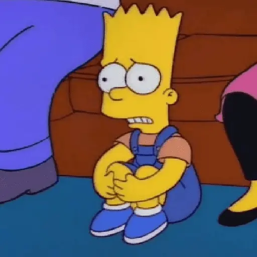 Bart Simpson reações