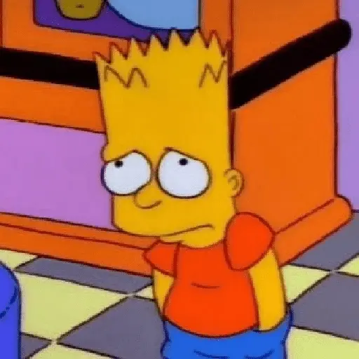 Bart Simpson reações