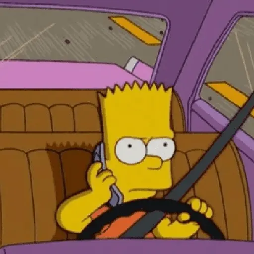 Bart Simpson reações