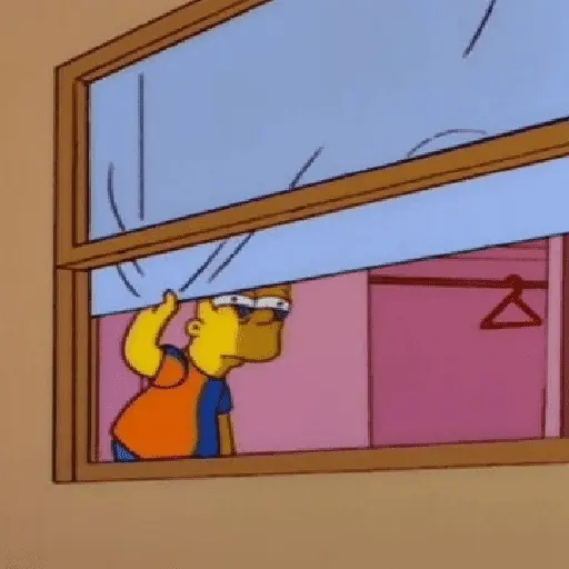 Bart Simpson reações