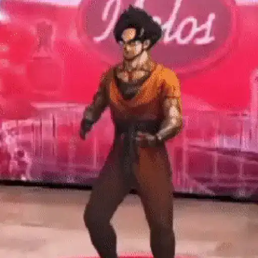 Goku bailando Random😜