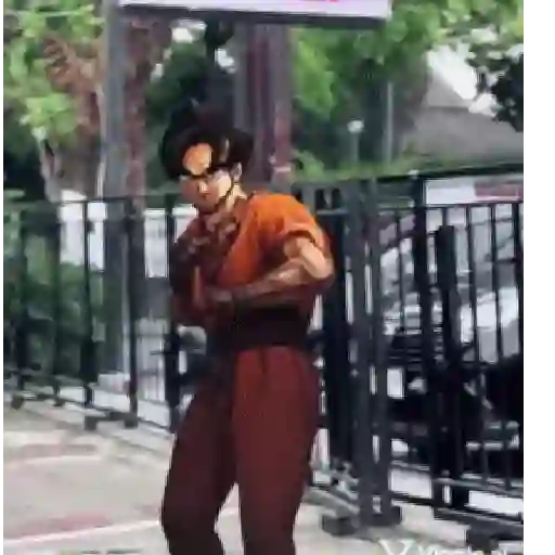 Goku bailando Random😜