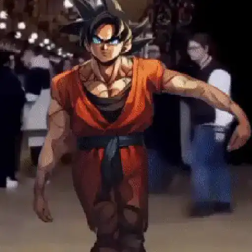 Goku bailando Random😜