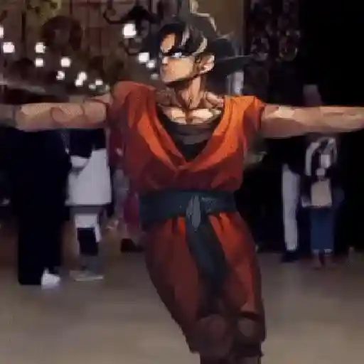 Goku bailando Random😜