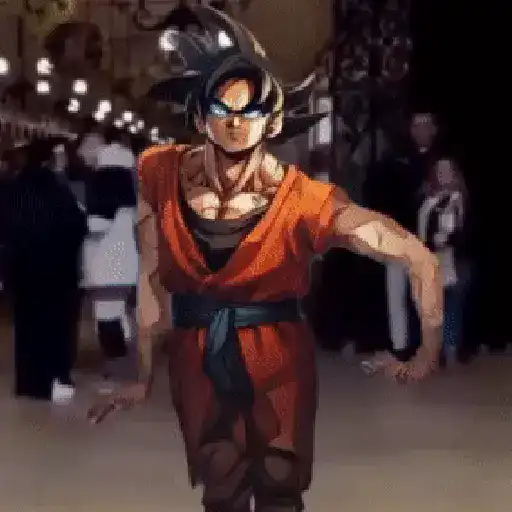 Goku bailando Random😜 preview