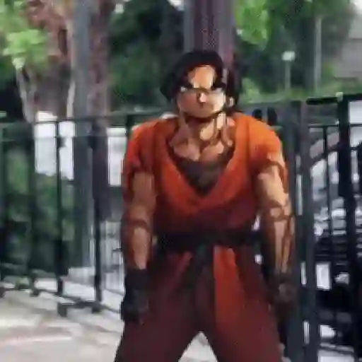 Goku bailando Random😜