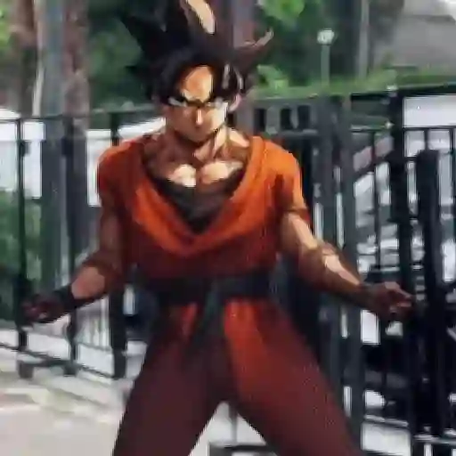 Goku bailando Random😜