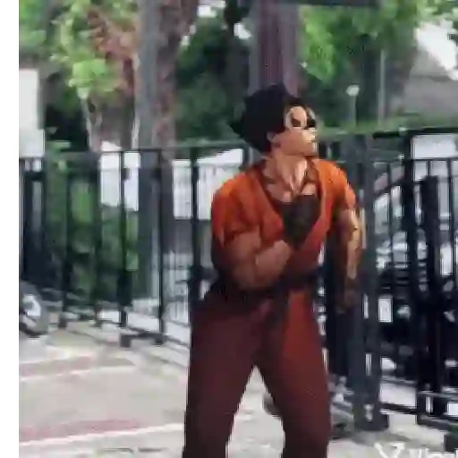 Goku bailando Random😜