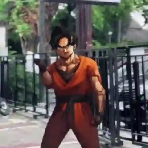 Goku bailando Random😜