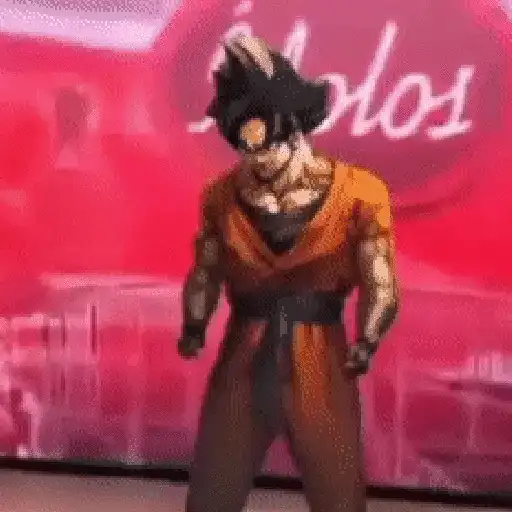 Goku bailando Random😜