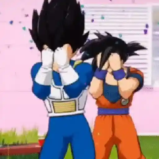 Goku y Vegeta bailando #2🕺🕺✨