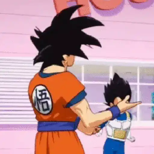 Goku y Vegeta bailando #2🕺🕺✨