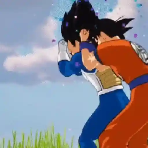 Goku y Vegeta bailando #2🕺🕺✨
