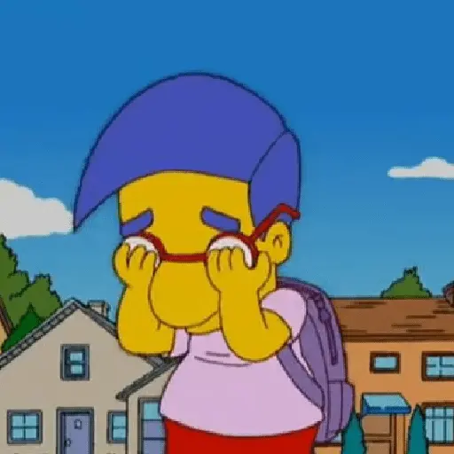 Milhouse 🤓💙 (los Simpson)