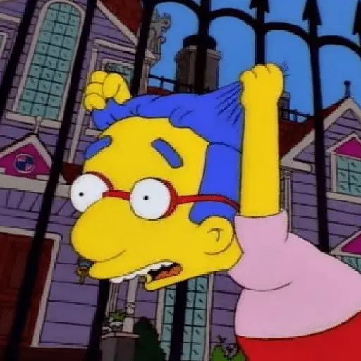 Milhouse 🤓💙 (los Simpson)