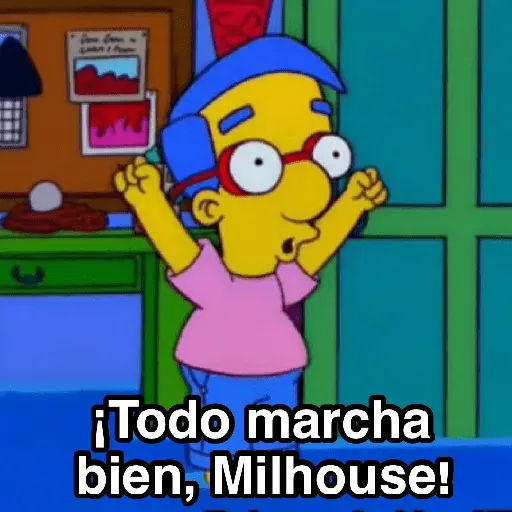 Milhouse 🤓💙 (los Simpson)