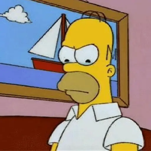 Homer Simpson reagindo 