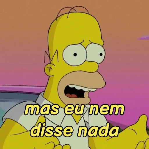 Homer Simpson reagindo 