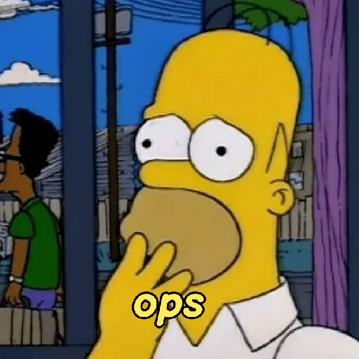 Homer Simpson reagindo 