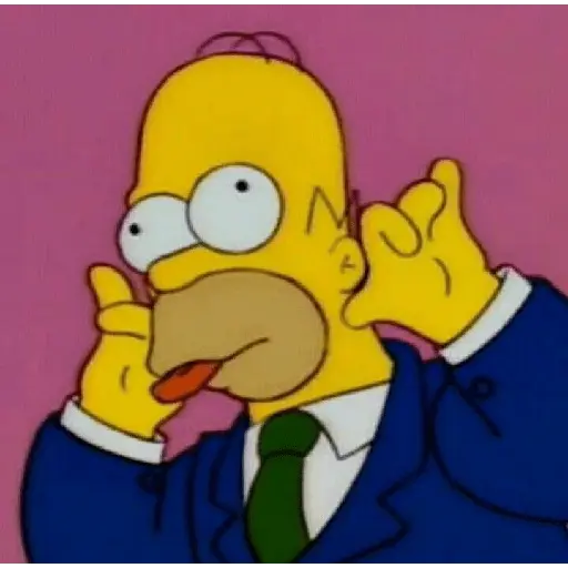 Homer Simpson reagindo 