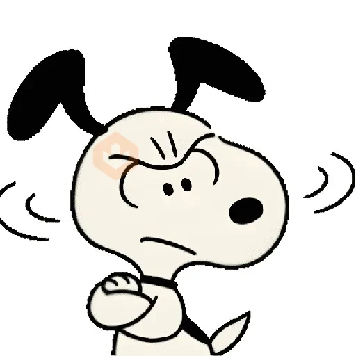 ♥️ Snoopy enojado 😡 sticker 30