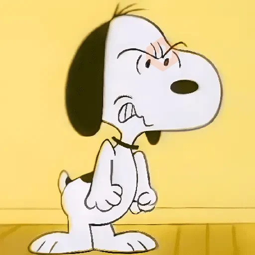 ♥️ Snoopy enojado 😡 sticker 23