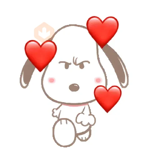 ♥️ Snoopy enojado 😡 sticker 12