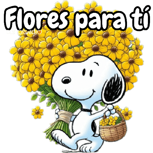 🌻 Flores Amarillas Snoopy 🌻 preview