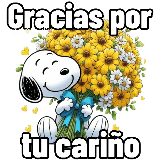 🌻 Flores Amarillas Snoopy 🌻