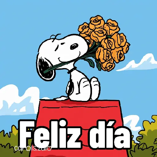 🌻 Flores Amarillas Snoopy 🌻