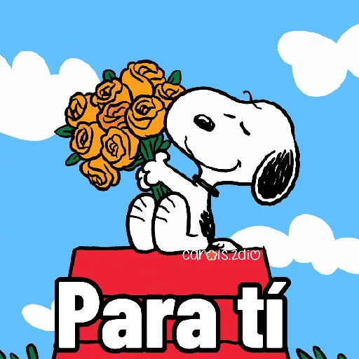 🌻 Flores Amarillas Snoopy 🌻