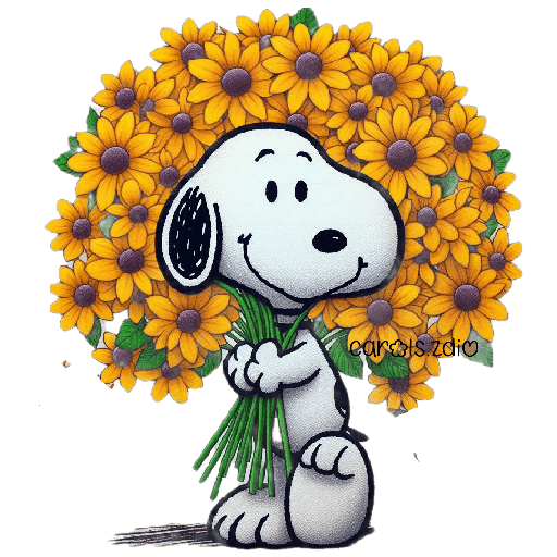 Flores amarillas Snoopy 🐾🌻🌼 preview