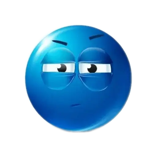Emoji azul 🔵
