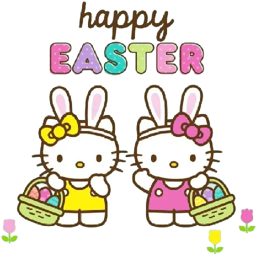 Hello Kitty Happy Easter 🐇
